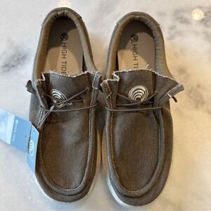High Tide Cruisers Men's Brown Slip On Shoes Size 10 New With Tags